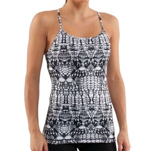 Lululemon Power Y Tank Athletic Workout Women 8 Gym Runing Stretch Glacier Lace